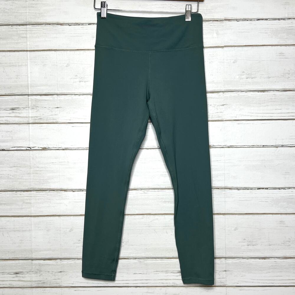 Zyia Light and Tight Green High Rise Leggings Size 6/8 Medium Athletic Pants